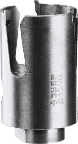 Коронка универсальная ЗУБР ПРОФЕССИОНАЛ проуниверсал 45 мм, с твердосплавными резцами [29514-45]