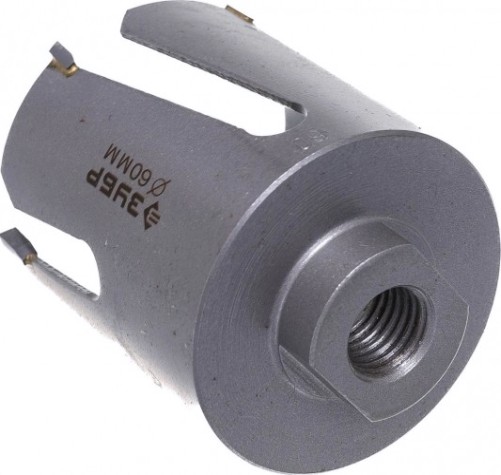 Коронка универсальная ЗУБР ПРОФЕССИОНАЛ проуниверсал 60 мм, с твердосплавными резцами [29514-60]