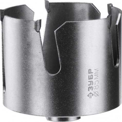 Коронка универсальная ЗУБР ПРОФЕССИОНАЛ проуниверсал 85 мм, с твердосплавными резцами [29514-85]