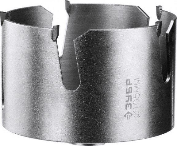 Коронка универсальная ЗУБР "ПРОФИ" "ПРОУНИВЕРСАЛ" c карбид-вольфрамовым нанесением, 105 мм [29514-105]