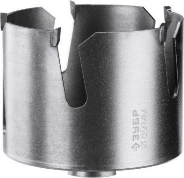 Коронка универсальная ЗУБР "ПРОФИ" "ПРОУНИВЕРСАЛ" c карбид-вольфрамовым нанесением, 89 мм [29514-89]