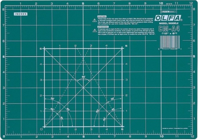 Коврик непрорезаемый Olfa OL-CM-A4 защитный, формат А4