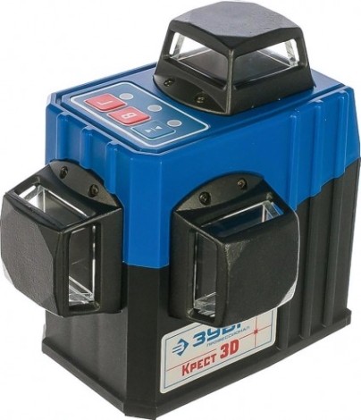 Лазерный уровень ЗУБР 3D крест 3d нивелир 3х360° [34908]
