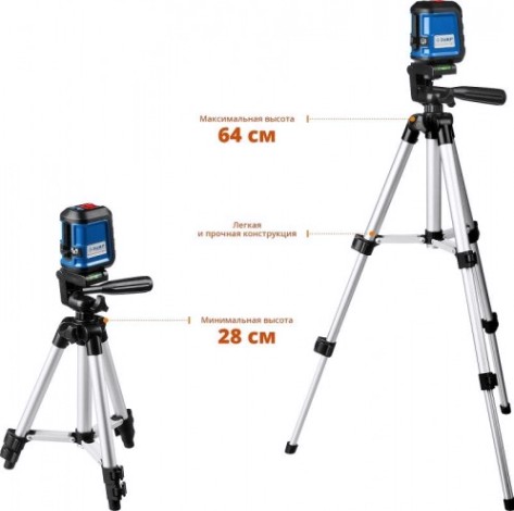 Лазерный уровень ЗУБР КРЕСТ-15 [34902-3_z01]