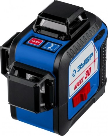 Лазерный уровень ЗУБР ПРОФЕССИОНАЛ крест 3d [34908_z01]