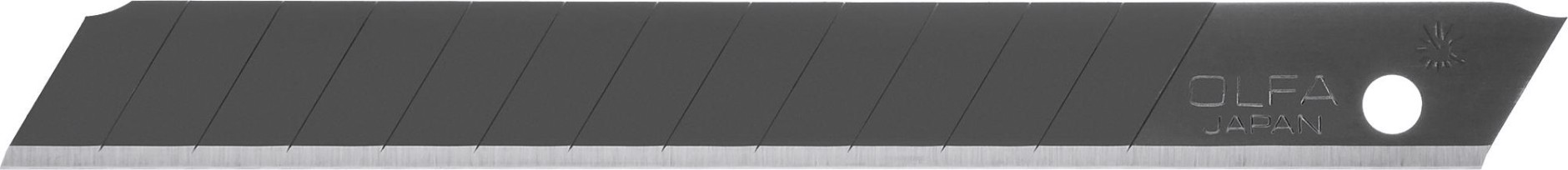 Лезвие для ножа Olfa OL-ASBB-10 excel black сегментированное, 9 мм, 10шт.