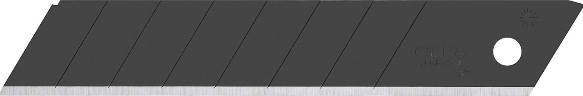 Лезвие для ножа Olfa OL-LBB-10 excel black сегментированное, 18 мм, 10шт.