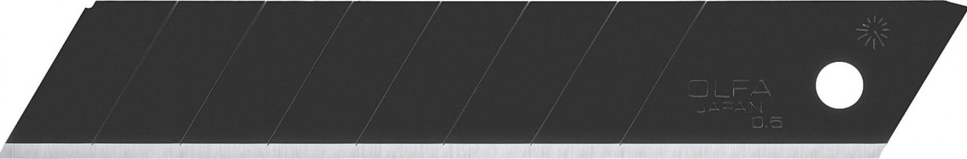 Лезвие для ножа Olfa OL-LBB-50 excel black сегментированное, 18 мм, 50 шт.