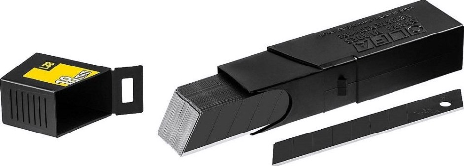 Лезвие для ножа Olfa OL-LBB-50B black max сегментированное, 8 сегментов, 18х100х0,