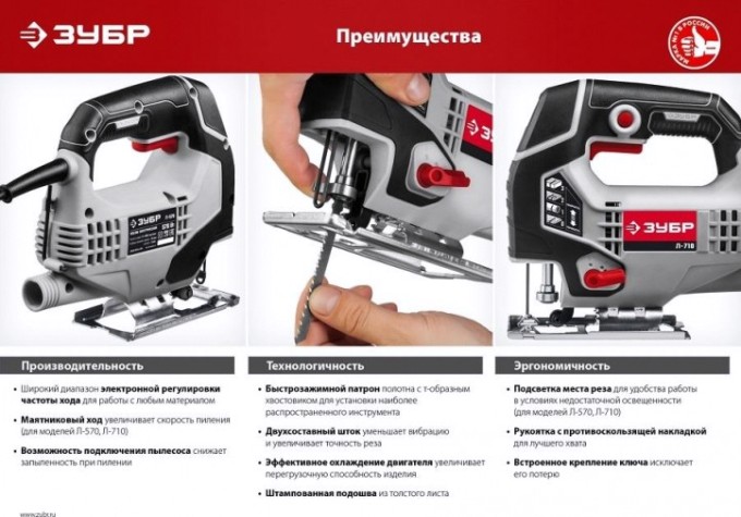 Лобзик сетевой ЗУБР Л-400