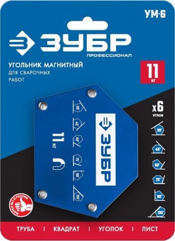 Магнитный угольник ЗУБР УМ-6 до 11 кг [40055-11]