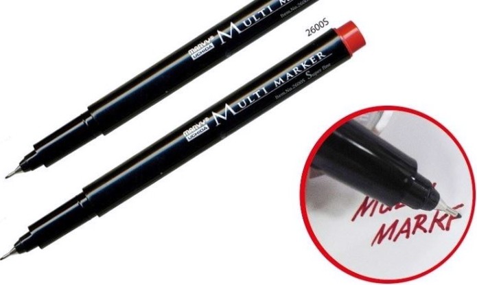 Маркер Marvy Uchida Multi marker цвет красный [MAR2600S/2]
