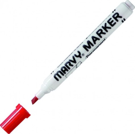 Маркер Marvy Uchida Permanent цвет красный [MAR482C/2]