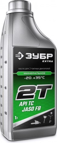 Масло для 2-тактных двигателей ЗУБР EXTRA 2Т минеральное 1 л. [70600-1]