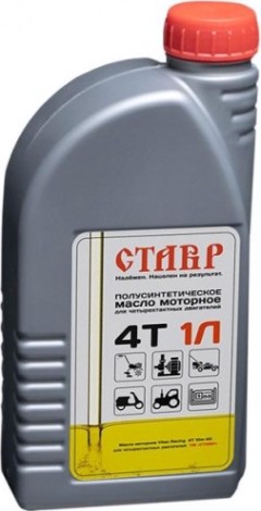 Масло для 4-тактных двигателей СТАВР SAE-10W40 1 л полусинтетическое [ст-масло4Тполусинтетика]