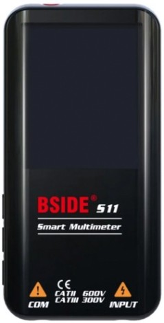 Мультиметр цифровой BSIDE S11 с цветным дисплеем и встроенным аккумулятором [064-0002]