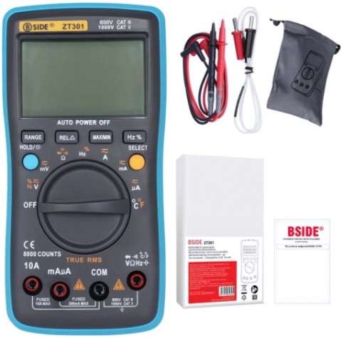 Мультиметр цифровой BSIDE ZT301 [064-0011]