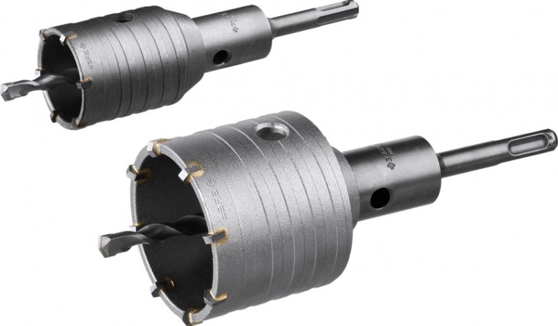 Набор буровых коронок SDS-plus ЗУБР ПРОФЕССИОНАЛ с оснасткой, d=50, 68 мм, кейс, [29185-H2-1]