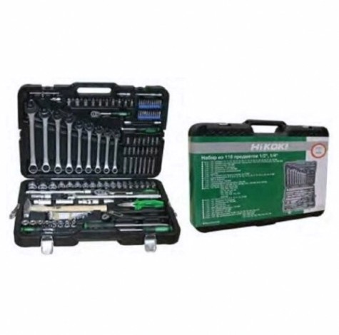 Набор инструментов HiKOKI 774023 1/2" и 1/4" 119 предметов