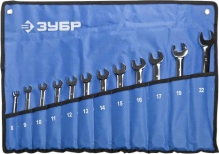 Набор комбинированных трещоточных ключей ЗУБР 27075-H12 12 предметов [27075-H12_z01]