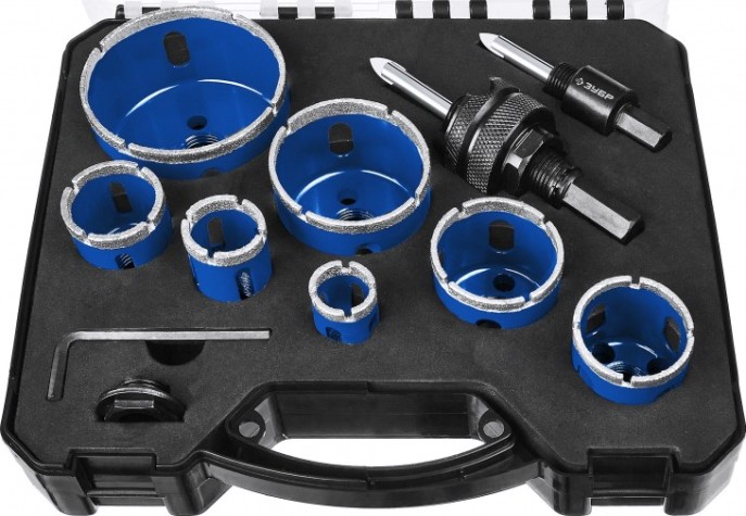 Наборы алмазных коронок