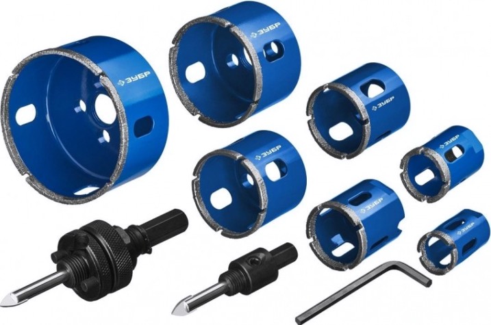 Набор коронок с алмазным напылением ЗУБР 29870-H7