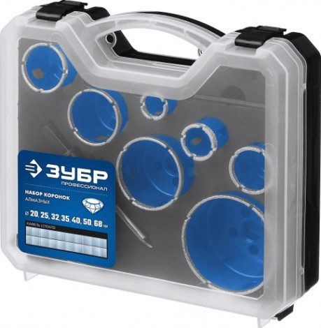 Набор коронок с алмазным напылением ЗУБР 29870-H7