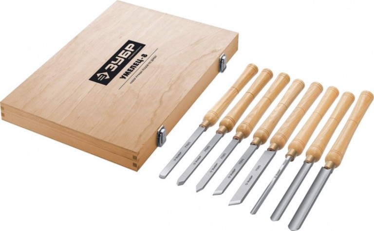 Набор резцов по дереву ЗУБР 18374 Умелец-8 8 пр.