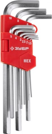 Набор шестигранников ЗУБР "МАСТЕР" 27460-2 [27460-2_z02]