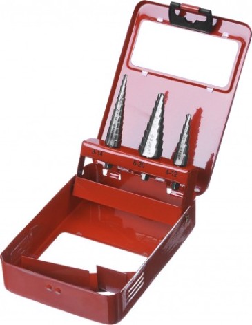 Набор ступенчатых сверл по металлу ЗУБР 3 шт., 3-20 мм сталь Р4М2 29665-3-20-H3 [29665-3-20-H3]