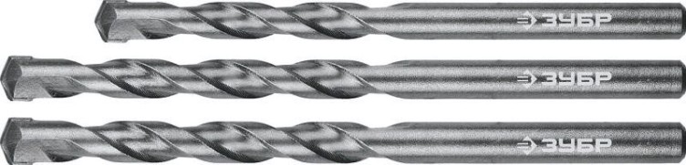 Набор сверл по бетону ЗУБР Мастер 3 шт. [2922-H3_z01]