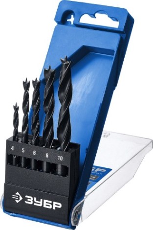 Набор сверл по дереву ЗУБР ПРОФЕССИОНАЛ 5 шт, м-образная заточка [29421-H5_z01]