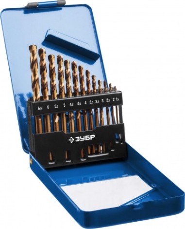 Набор сверл по металлу кобальт ЗУБР ПРОФЕССИОНАЛ 13шт(1.5-6.5мм), 29626-H13 [29626-H13]