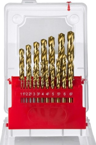 Набор сверл по металлу ЗУБР нитрид-титановое покрытие 29617-H19 (1,0-10,0 мм.) 19 шт [29617-H19_z01]