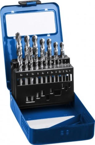 Набор сверл по металлу ЗУБР ПРОФЕССИОНАЛ 19шт(1-10мм), сталь р6м5, класс а, мет.бокс [29625-H19]