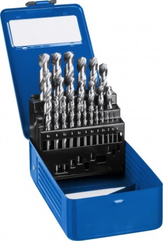 Набор сверл по металлу ЗУБР ПРОФЕССИОНАЛ 25шт(1-13мм), сталь р6м5, класс а, мет.бокс [29625-H25]