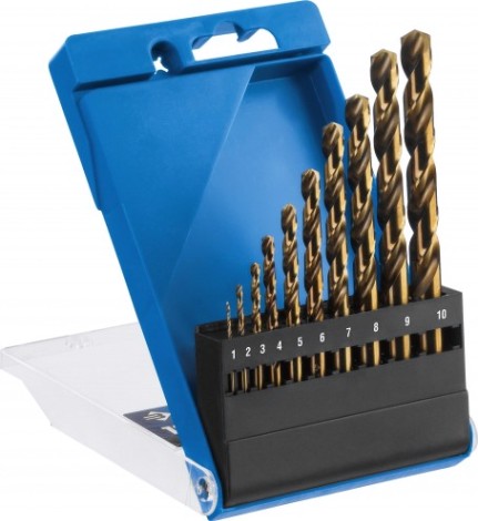 Набор сверл по металлу ЗУБР ПРОФЕССИОНАЛ кобальт 10шт(1-10мм), сталь р6м5к5, класс а [29626-H10_z01]