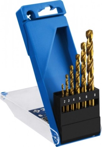 Набор сверл по металлу ЗУБР ПРОФЕССИОНАЛ титан 6шт(2-8мм), сталь р6м5, класс а, титиновое п [29615-H6]