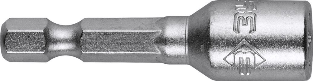 Насадка шестигранная ЗУБР МАСТЕР с торцовой головкой, магнитные, cr-v, e 1/4", 6х45 [26392-06-02]