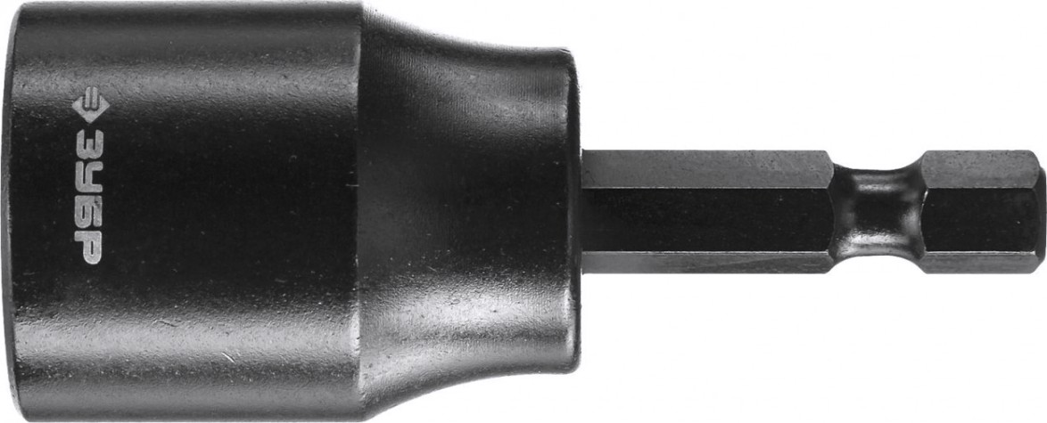 Насадка шестигранная ЗУБР ПРОФЕССИОНАЛ с торцовой головкой, e 1/4", 17мм, 1шт [26377-17]
