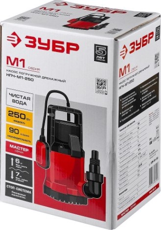 Насос дренажный ЗУБР НПЧ-М1-250