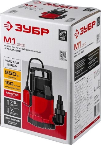 Насос дренажный ЗУБР НПЧ-М1-550