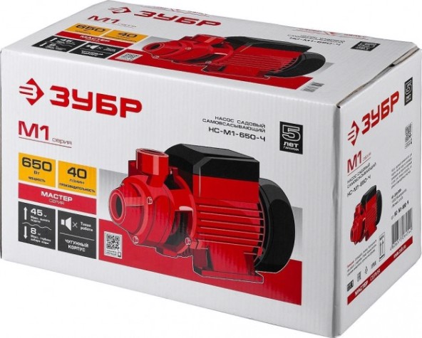 Насос садовый ЗУБР НС-М1-650-Ч