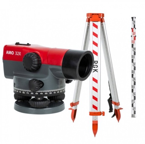 Нивелир оптический AMO 32Х комплект [852640]