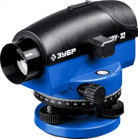 Нивелир оптический ЗУБР Профессионал НОУ-32 X32, рабочий диапазон 120 м [34917]