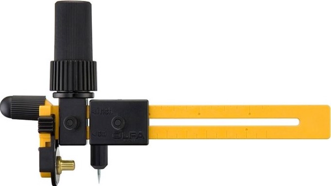 Нож циркульный трещоточный Olfa OL-CMP-3 с круглым лезвием 18х0,3 мм