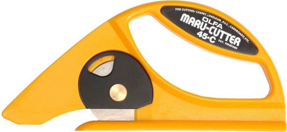 Нож для напольных покрытий Olfa OL-45-C с круговым лезвием, 45мм