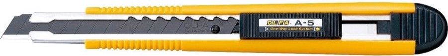 Нож Olfa OL-A-5 "autolock", безопасный, 9мм
