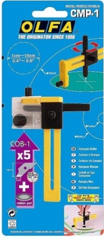 Нож Olfa OL-CMP-1 резак циркульный, диаметр реза 10-150 мм