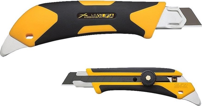 Нож Olfa OL-L-5 18мм двухкомпонентный корпус, трещоточный фиксатор [OL-L-5]